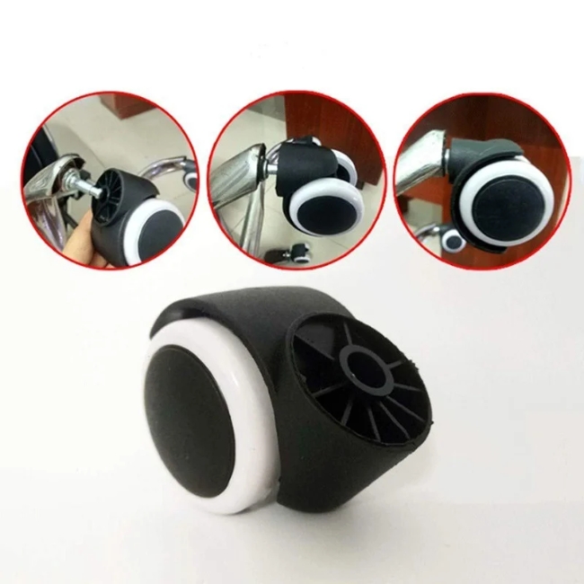 Bánh xe ghế xoay văn phòng viền trắng giá rẻ: CB10 - $hienthicat